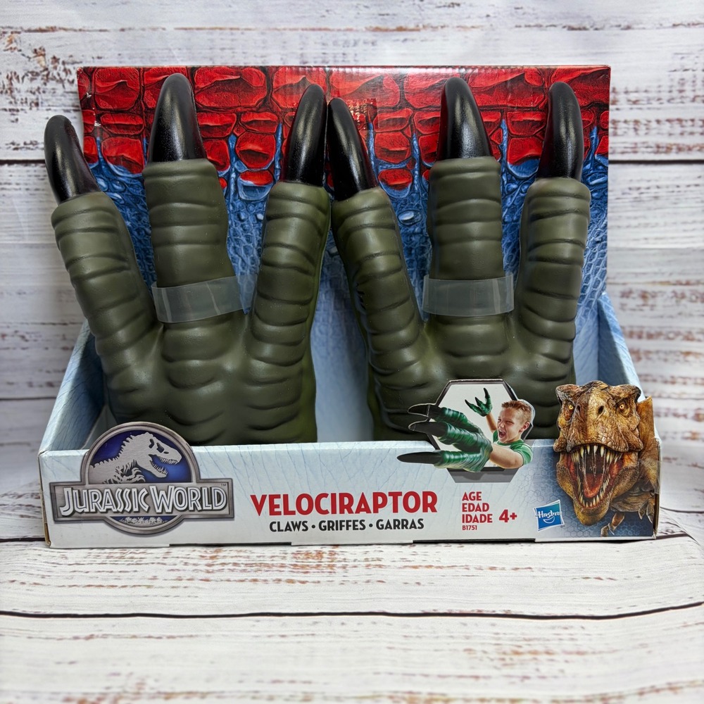 Hasbro Nerf Jurassic World Velociraptor Claws Foam Dinosaur Hands B1751 NIB 2015